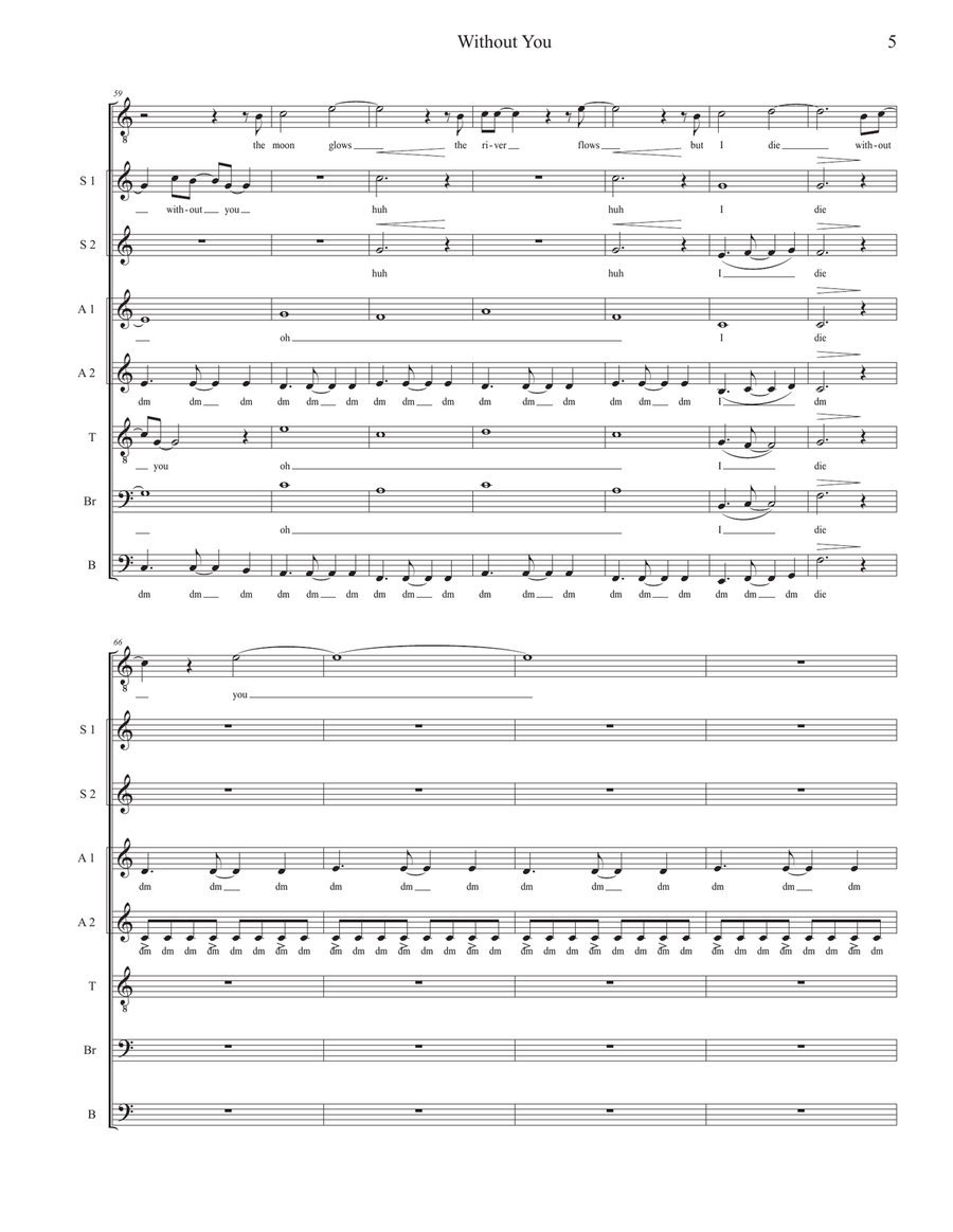 Without You Divisi scores gallery preview page 5