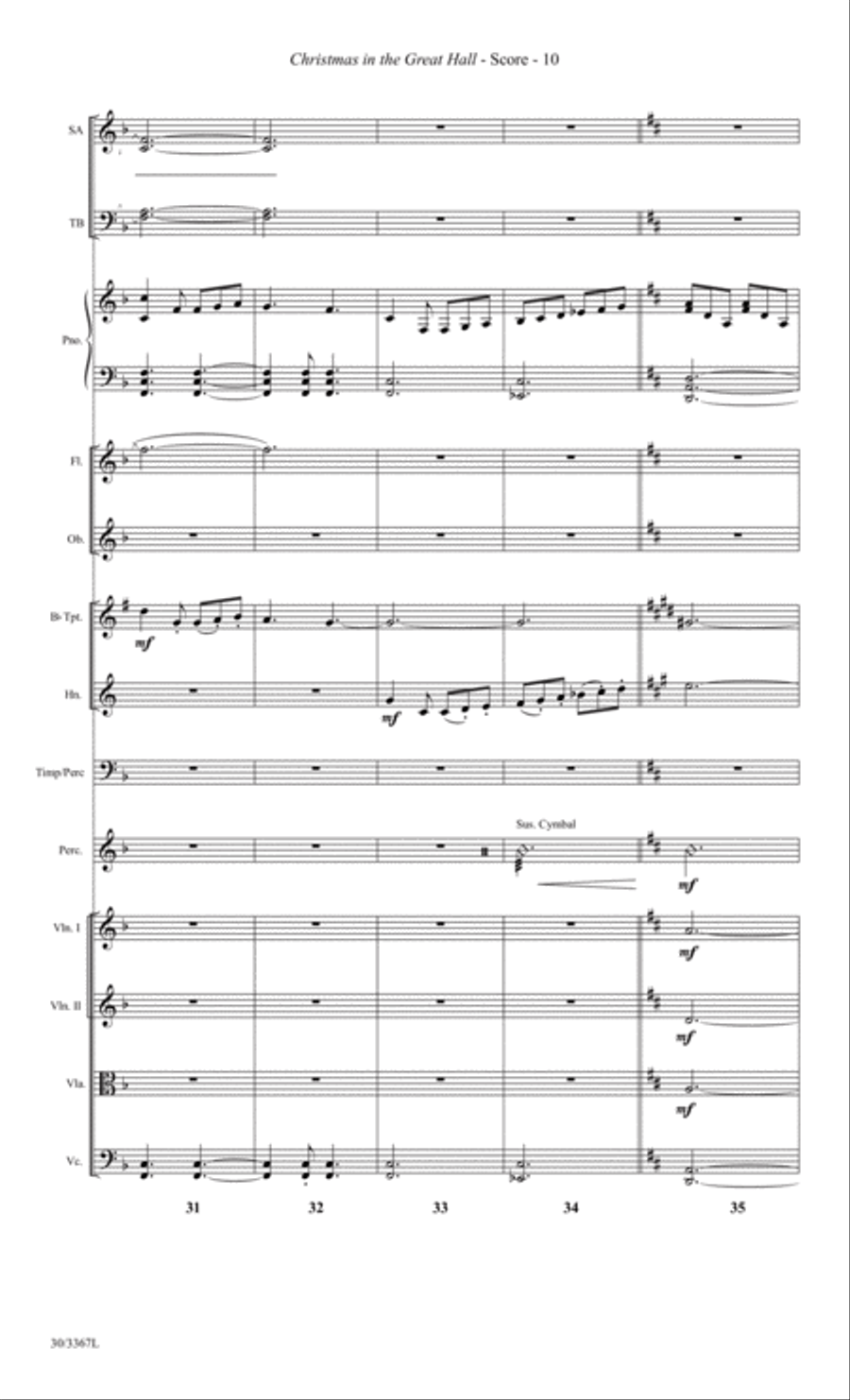 Christmas in the Great Hall - Instrumental Ensemble Score and Parts Choir scores gallery preview page 13