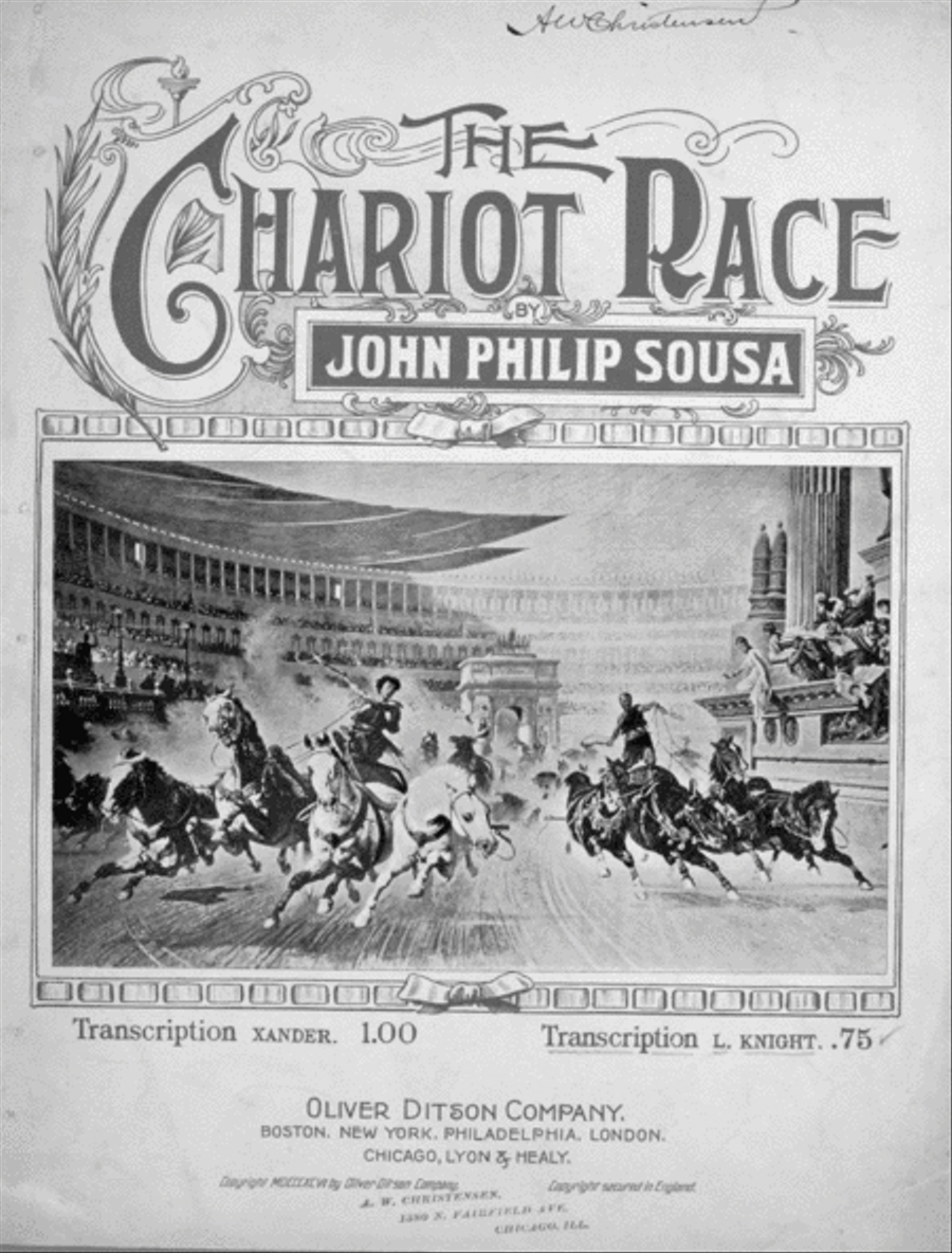 The Chariot Race. Transcription Piano Solo scores gallery preview page 1