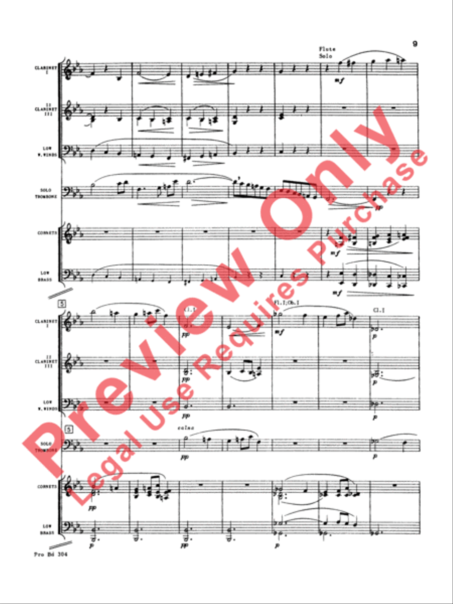 Morceau Symphonique Concert Band scores gallery preview page 10