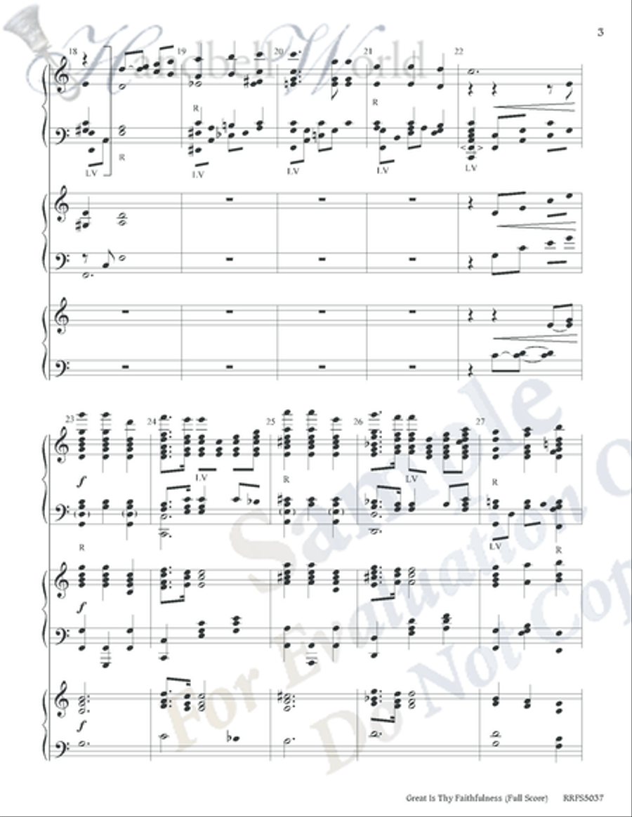 Great Is Thy Faithfulness 5-Octaves scores gallery preview page 3