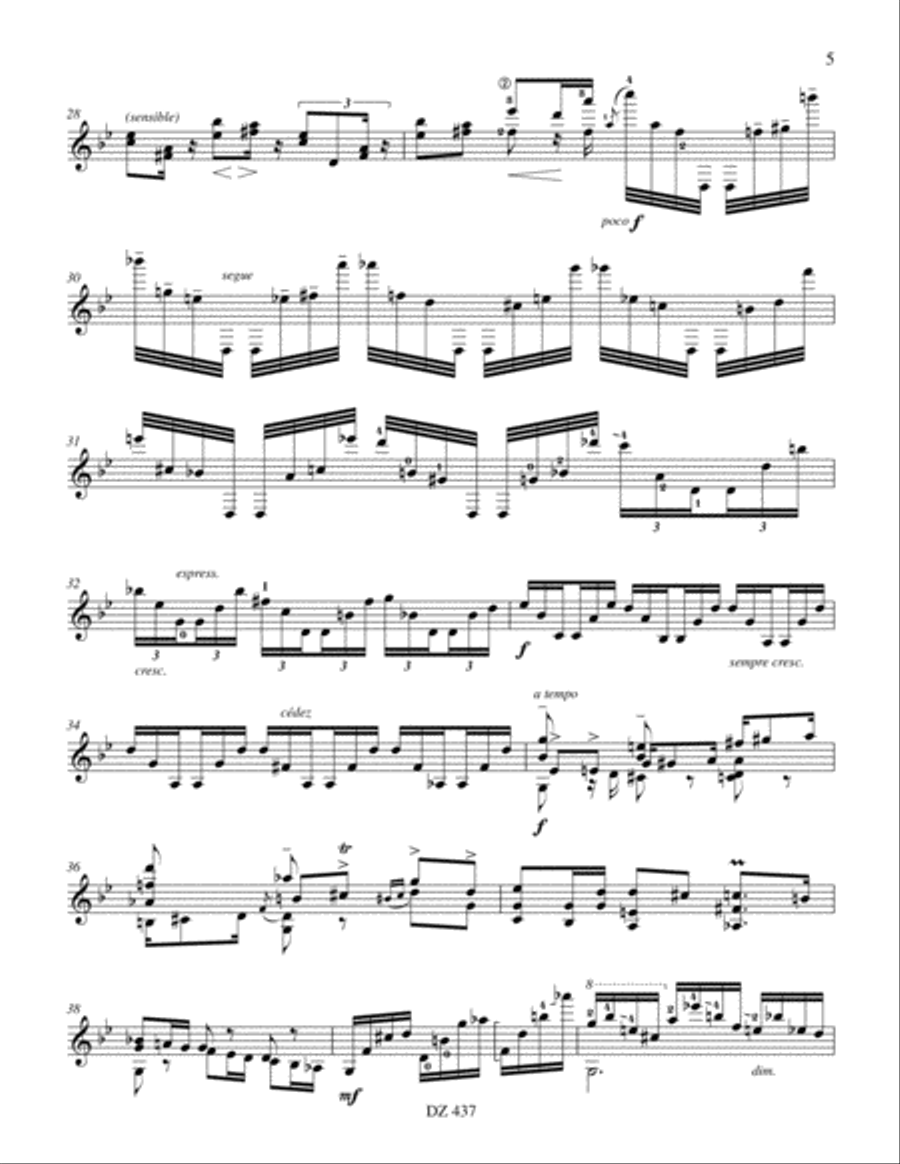 Sonate opus 27, no 1 Classical Guitar scores gallery preview page 5