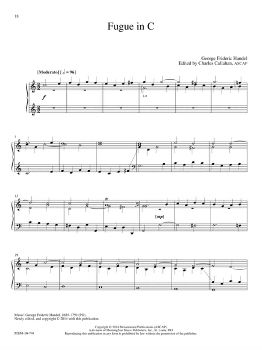 Preludes and Postludes: Music for Manuals Organ scores gallery preview page 7