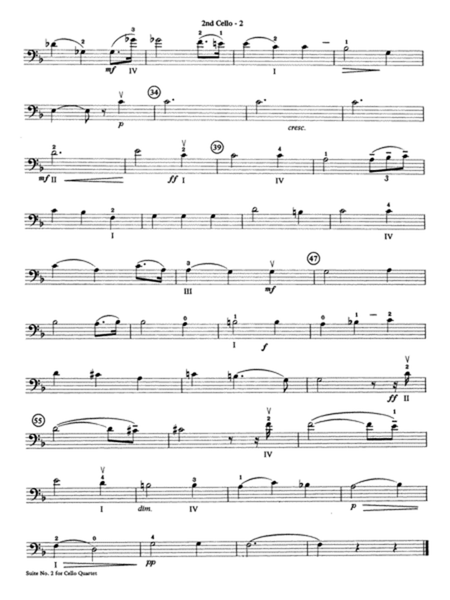 Highland/Etling Cello Quartet Series: Suite No. 2: 2nd Cello