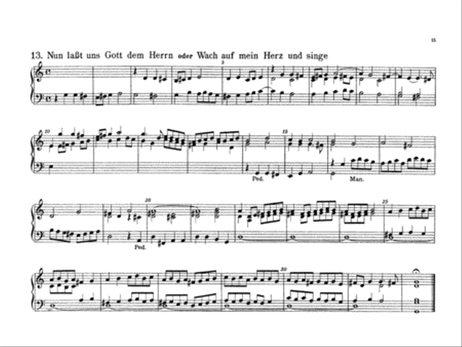 Bach: Forty-four Organ Chorales Organ scores gallery preview page 1