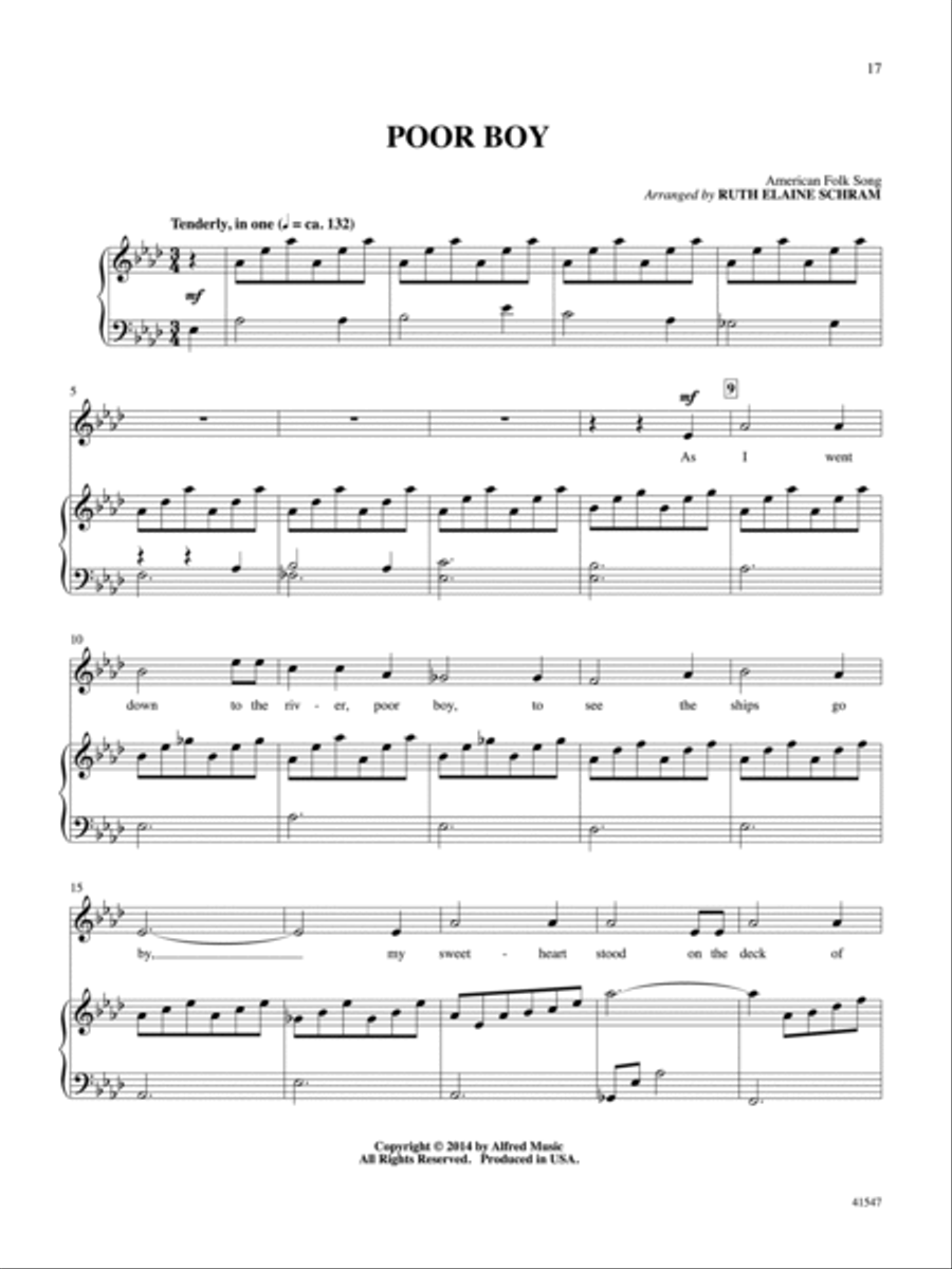 Folk Songs for Solo Singers, Volume 2 Voice scores gallery preview page 5