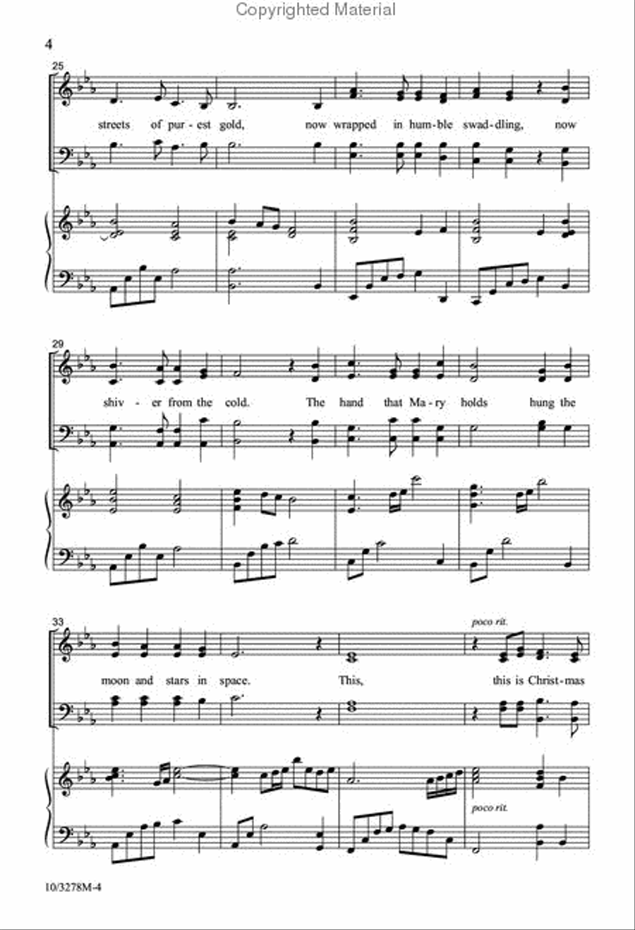 Christmas Grace 4-Part scores gallery preview page 4