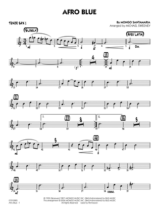 Book cover for Afro Blue (arr. Michael Sweeney) - Tenor Sax 1