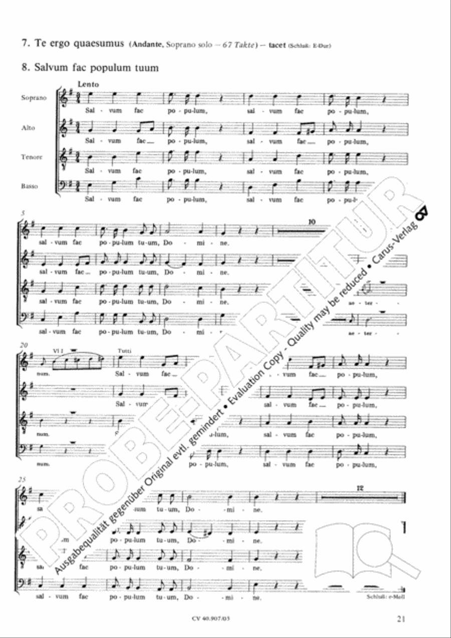 Te Deum 4-Part scores gallery preview page 22
