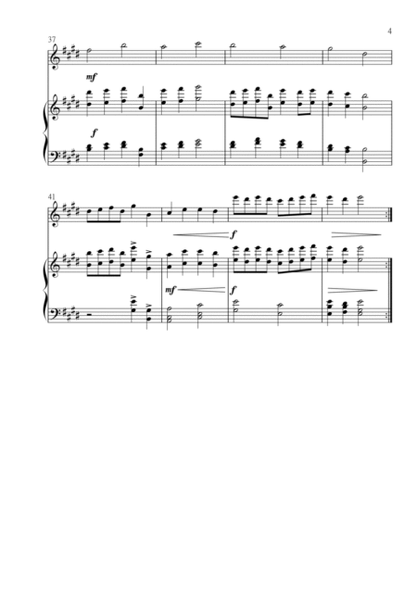 Christ the Lord is Risen Today (Jesus Christ is Risen Today) for Flute and Piano in E major. Interme image number null