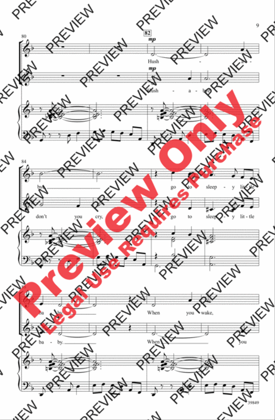 All the Pretty Little Horses 2-Part scores gallery preview page 9