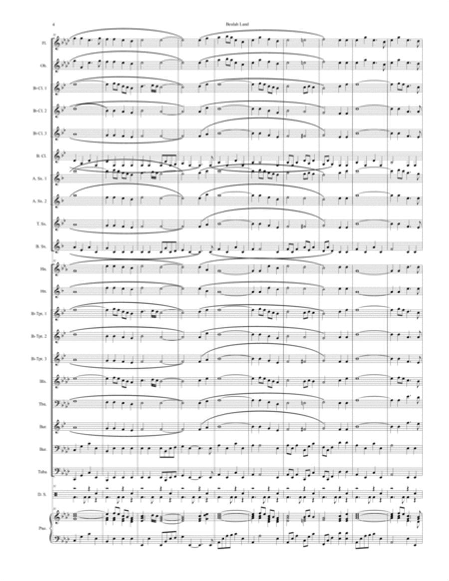 Beulah Land Concert Band scores gallery preview page 4