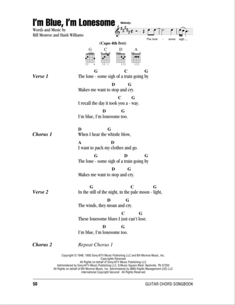 I'm Blue, I'm Lonesome I'm Blue, I'm Lonesome Acoustic Guitar scores gallery preview page 1