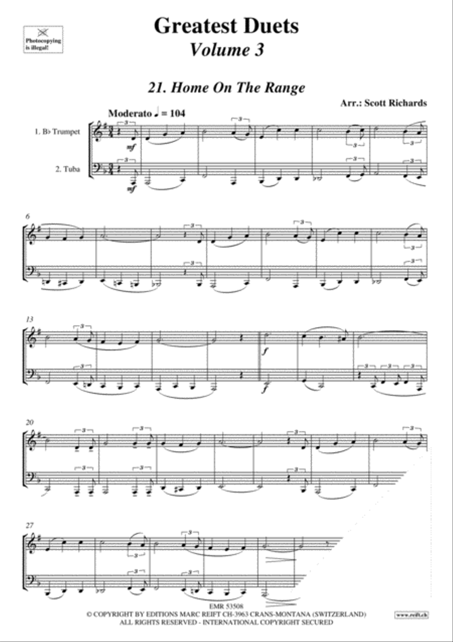 Greatest Duets Volume 3 Trumpet scores gallery preview page 3