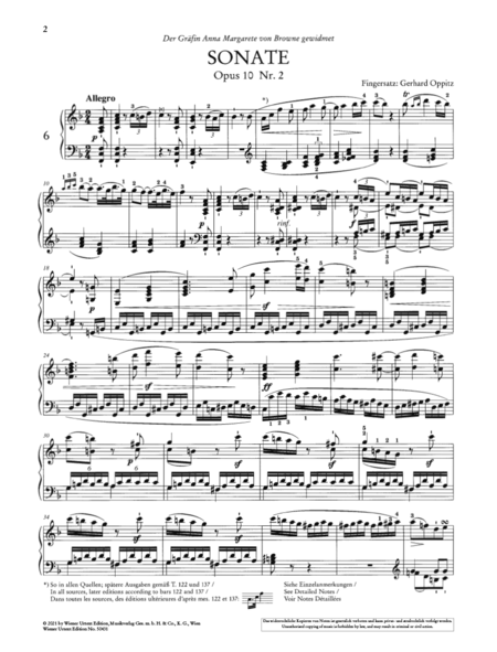 Piano Sonata op. 10/2