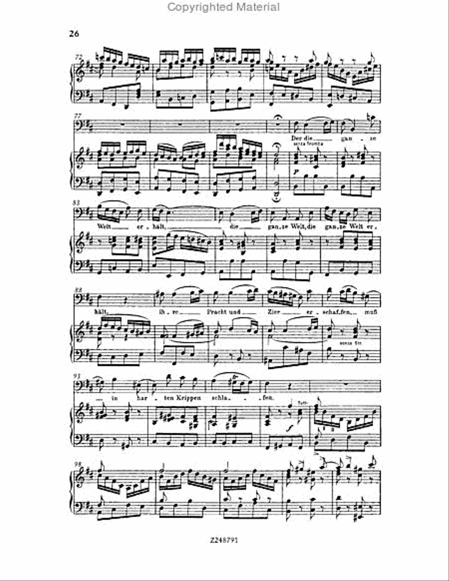 Christmas Oratorio, BWV 248 Choir scores gallery preview page 25
