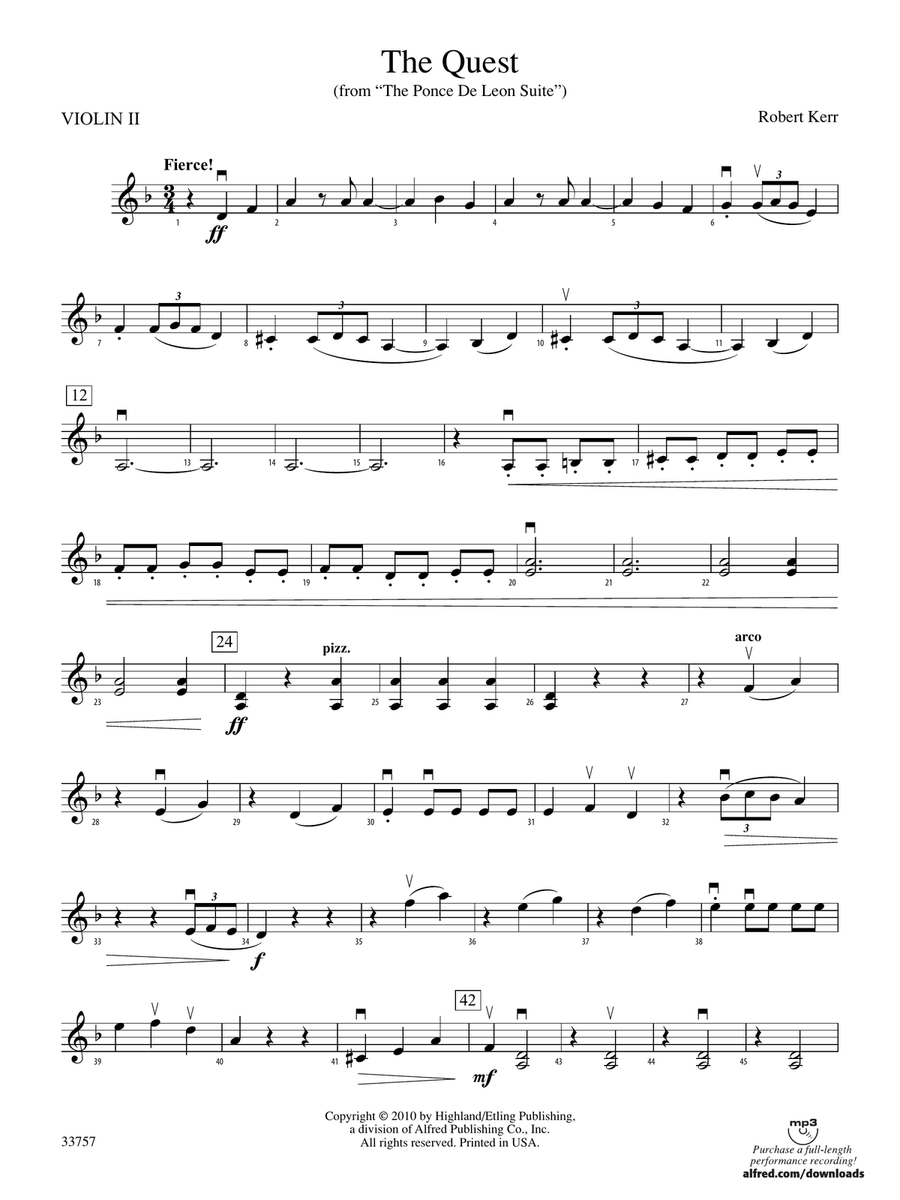 The Quest: 2nd Violin