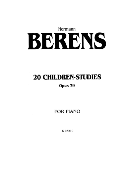20 Children's Studies, Op. 79