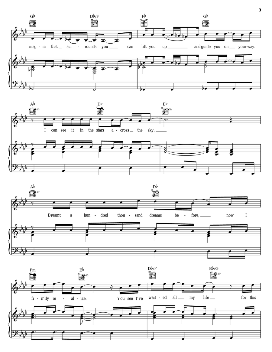 I Believe Piano, Vocal, Guitar scores gallery preview page 3