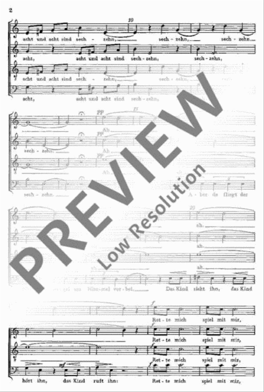 Drei leichte Chorlieder 4-Part scores gallery preview page 3