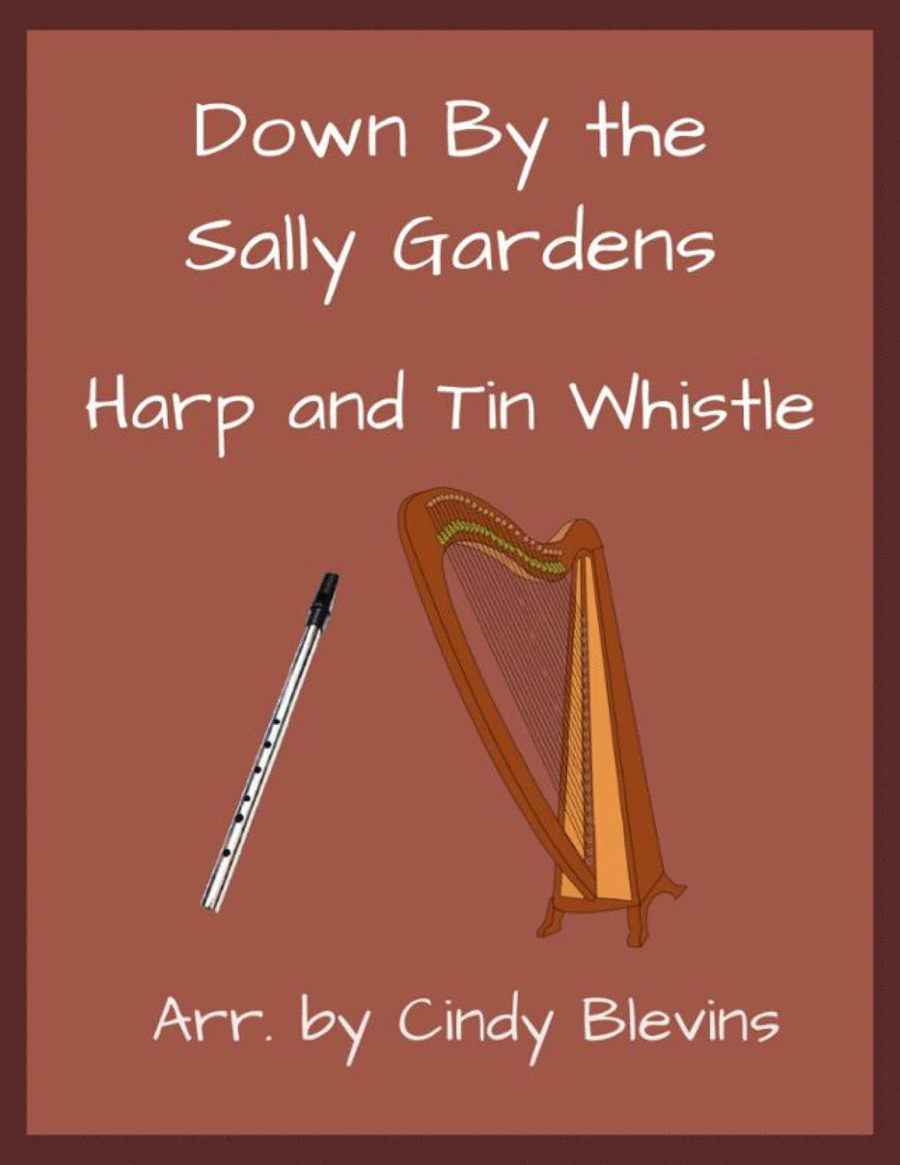 Down By the Sally Gardens, Harp and Tin Whistle (D) Harp scores gallery preview page 1