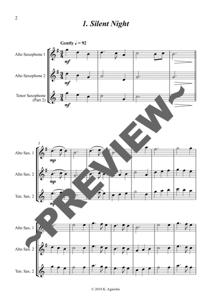 Carols for Two - Fifteen Carols for Saxophone Duet image number null