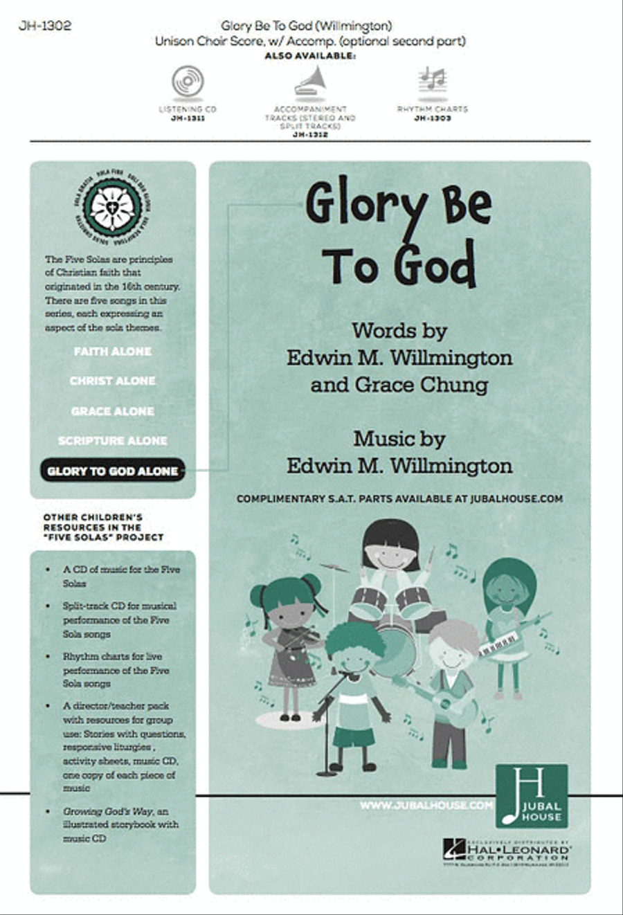 Glory Be to God Unison Choir scores gallery preview page 1