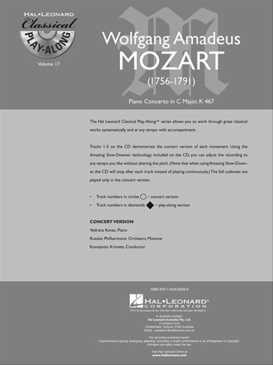 Mozart: Piano Concerto in C Major, K467 Piano Solo scores gallery preview page 3