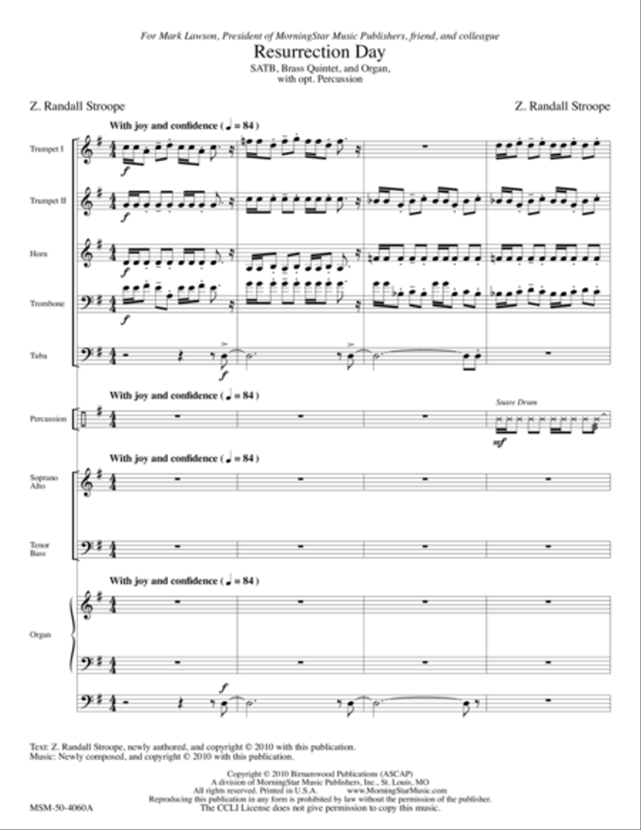 Resurrection Day Choir scores gallery preview page 1