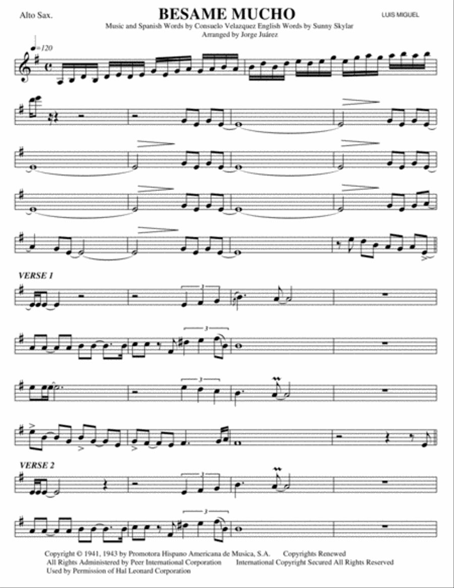 Besame Mucho (Kiss Me Much)