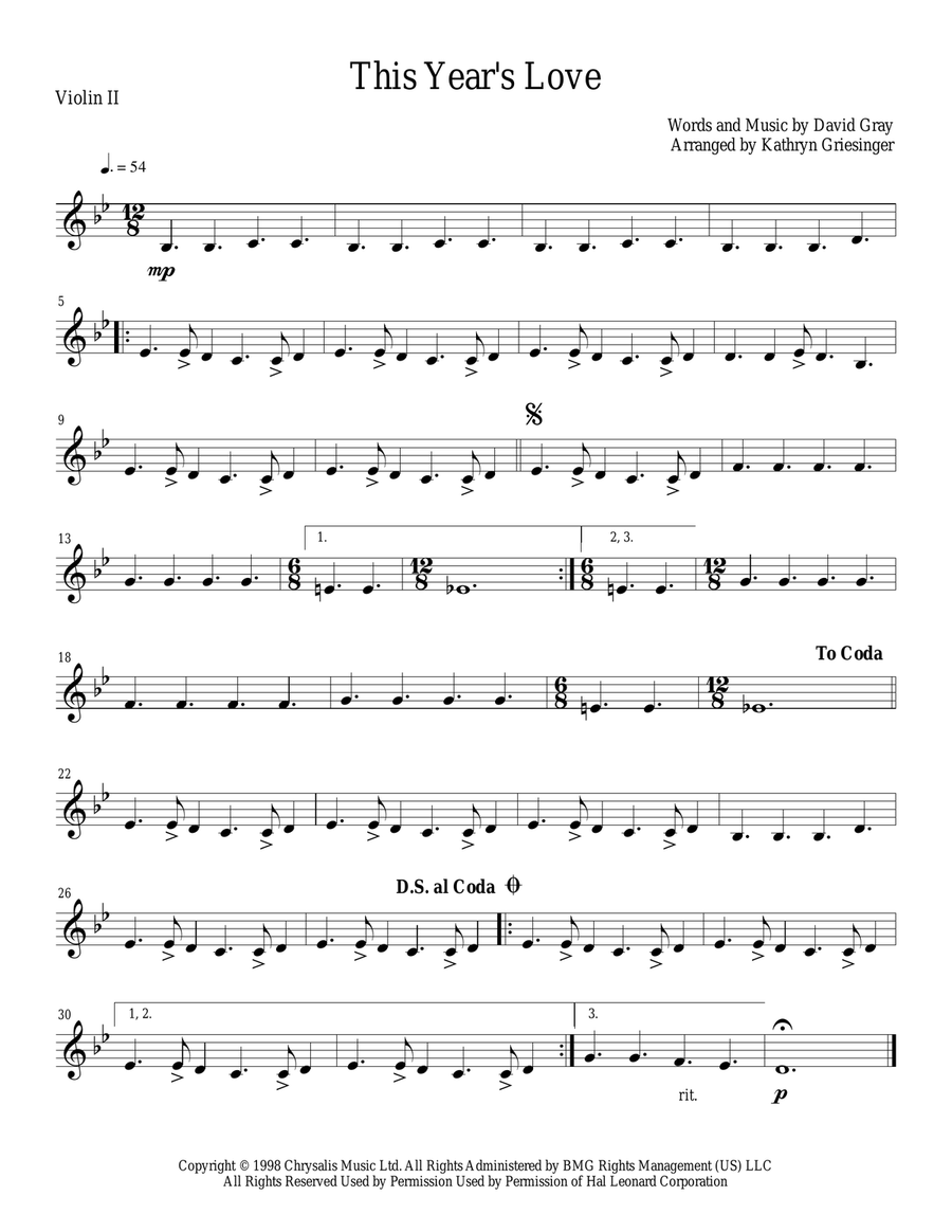 This Year's Love This Year's Love String Quartet scores gallery preview page 2