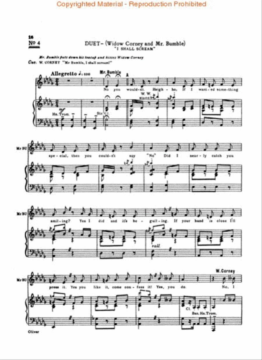 Oliver! - Vocal Score
