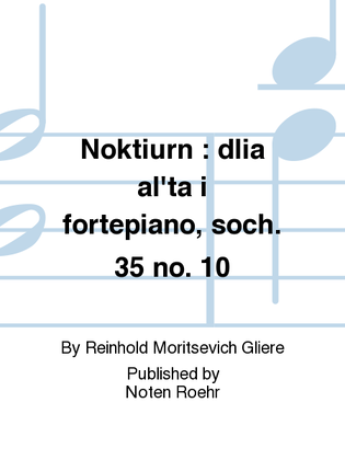 Book cover for Noktiurn