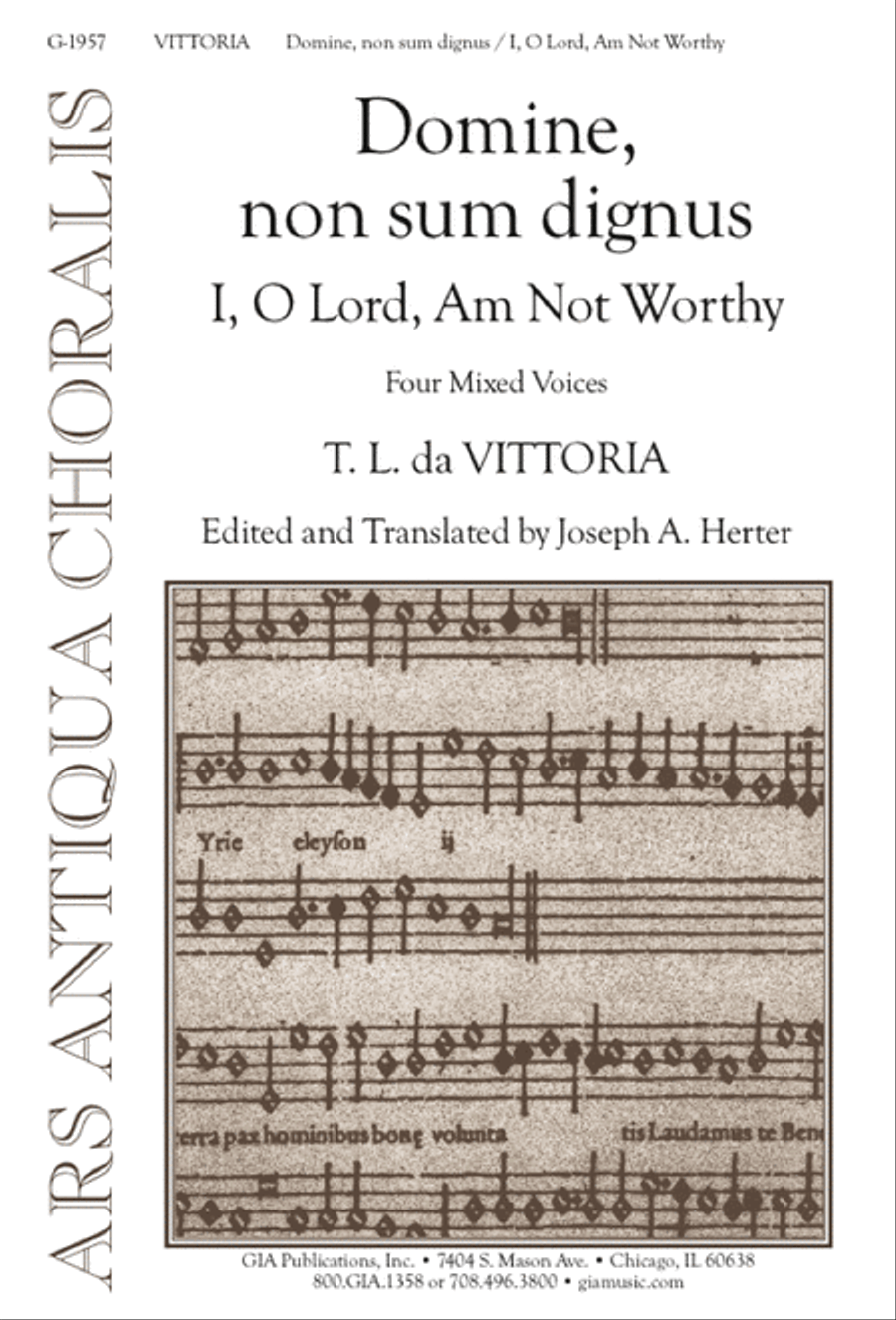 Domine, non sum dignus 4-Part scores gallery preview page 1
