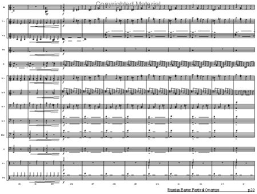Russian Easter Overture Russian Easter Overture Percussion Ensemble scores gallery preview page 3