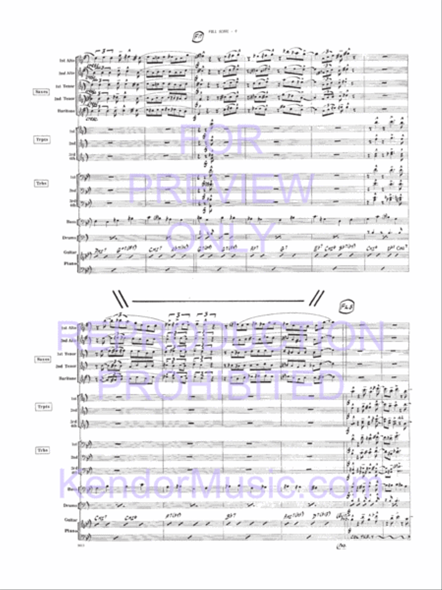 Bird, The Bird, The Jazz Ensemble scores gallery preview page 21