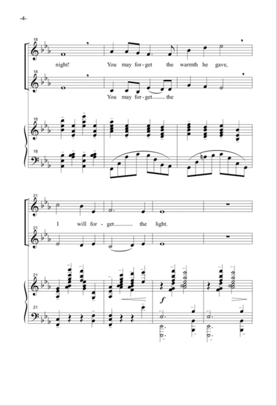 Heart, We Will Forget Him SSAA scores gallery preview page 4