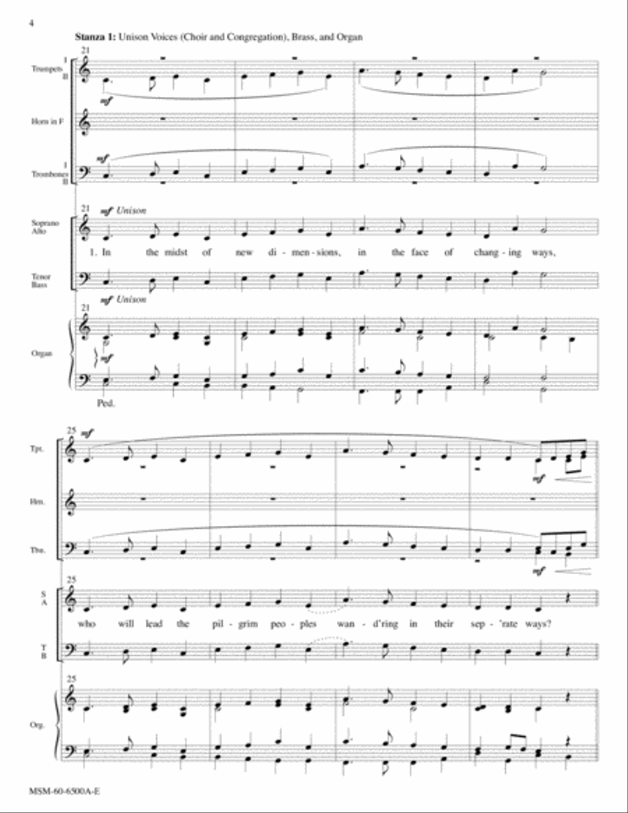 In the Midst of New Dimensions Choir scores gallery preview page 4