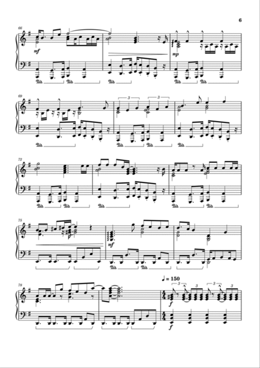Fountain Of Salmacis Piano Solo scores gallery preview page 6