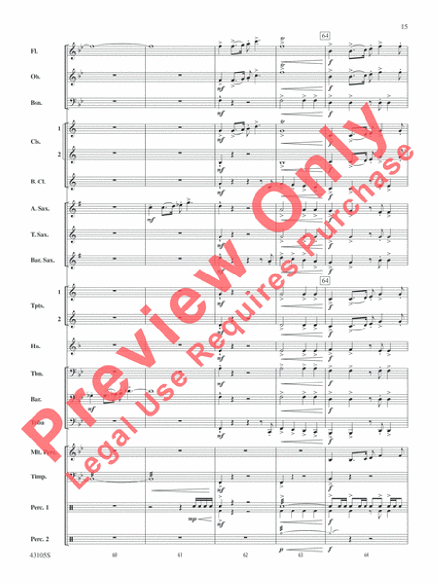 Cheyenne Cheyenne Concert Band scores gallery preview page 15