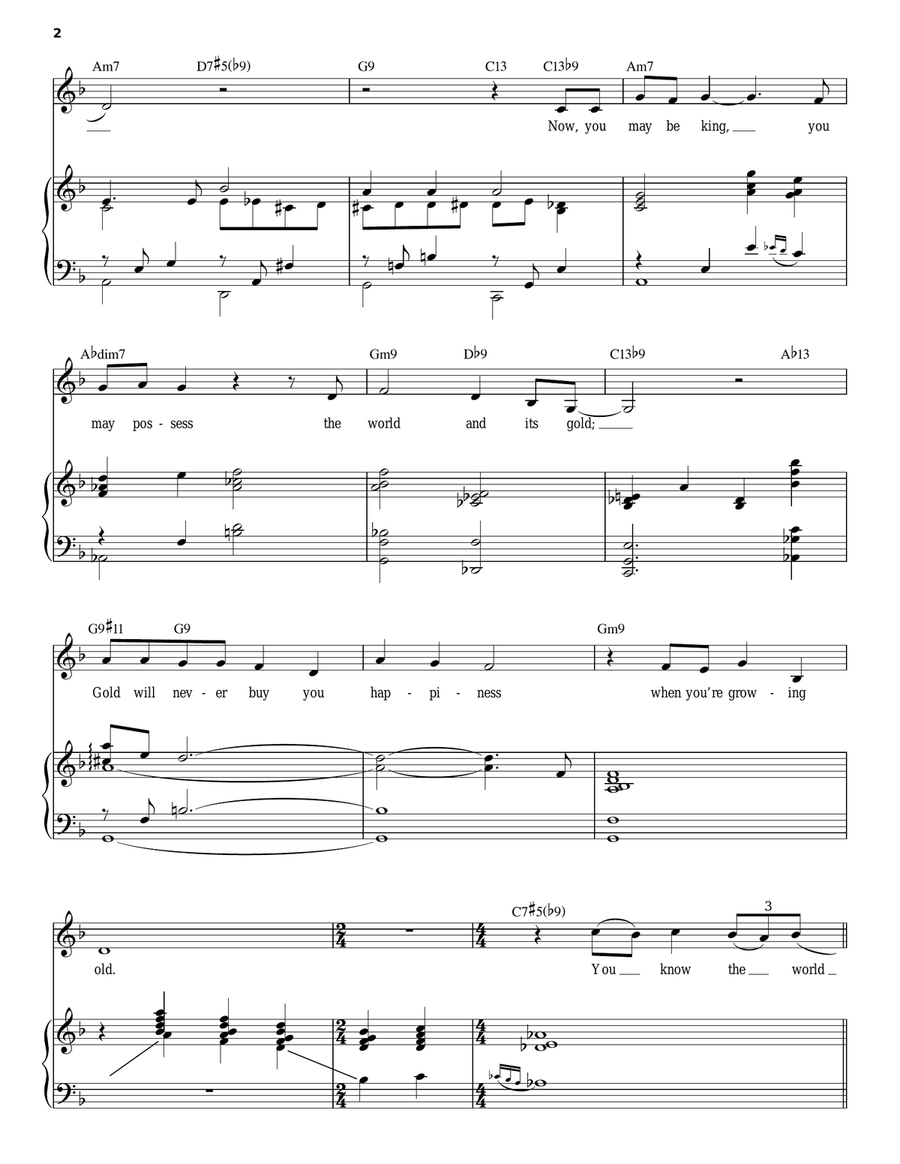 You're Nobody 'Til Somebody Loves You Piano, Vocal scores gallery preview page 2