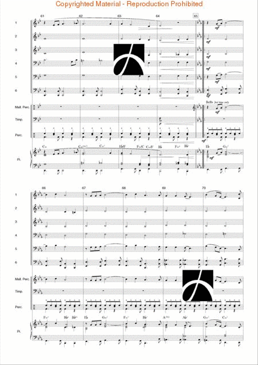 Junior Rock Sc/pt Grade 2 Concert Band scores gallery preview page 8