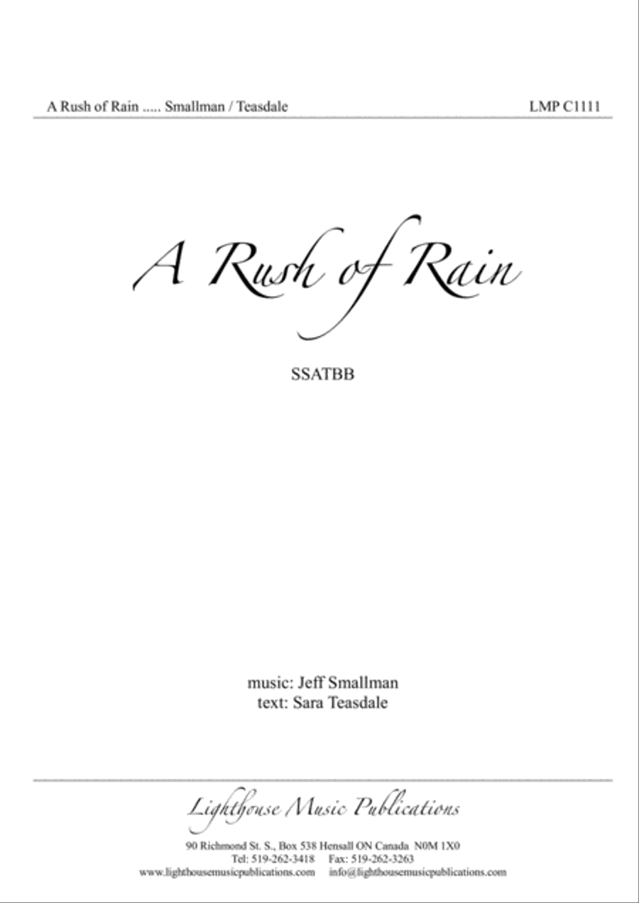 A Rush of Rain A Rush of Rain SSATBB scores gallery preview page 2