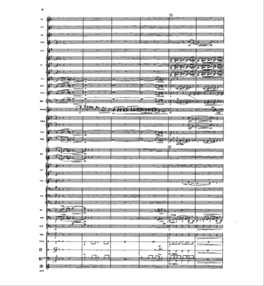 Concertino for Marimba and Winds Concert Band scores gallery preview page 36