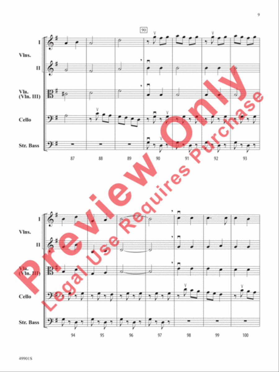 Prelude to Christmas Prelude to Christmas String Orchestra scores gallery preview page 10