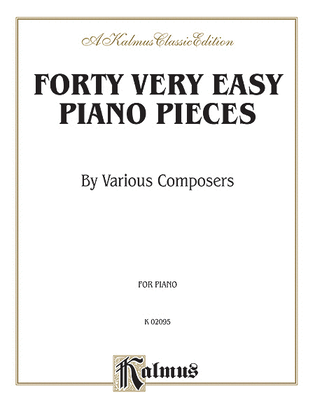 Book cover for Forty Easy Piano Pieces