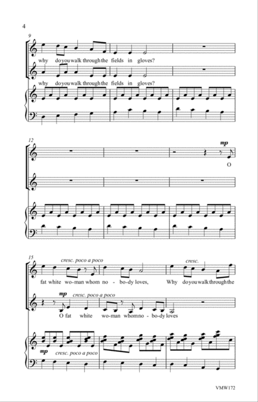 To a Fat Lady Seen from the Train SA scores gallery preview page 4