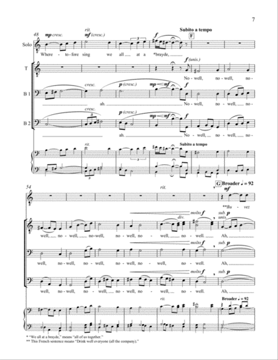 Carols Ancient and New: 2. Sir Christemas TTBB scores gallery preview page 10