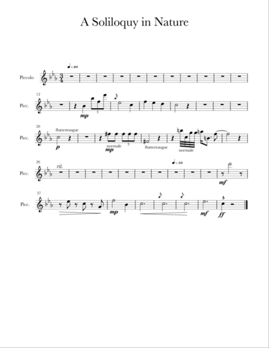 A Soliloquy in Nature Small Ensemble scores gallery preview page 4