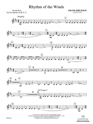 Rhythm of the Winds: (wp) 3rd B-flat Trombone T.C.